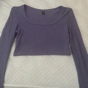 Purple Long Sleeve Crop (Not Worn)